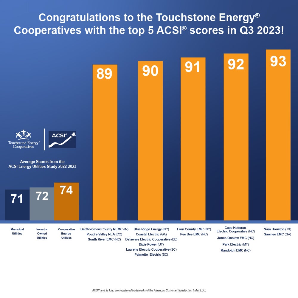 Quarterly Top Five Touchstone Energy ACSI Scores | Touchstone Energy ...