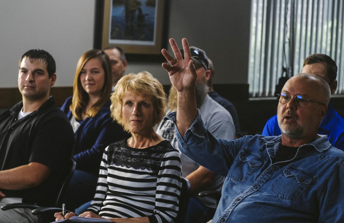 Member Raising His Hand