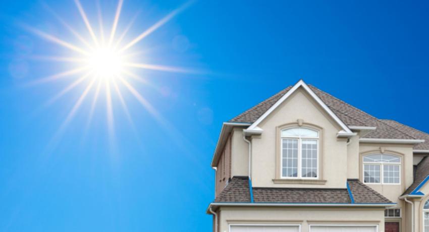 image of a house under the sun