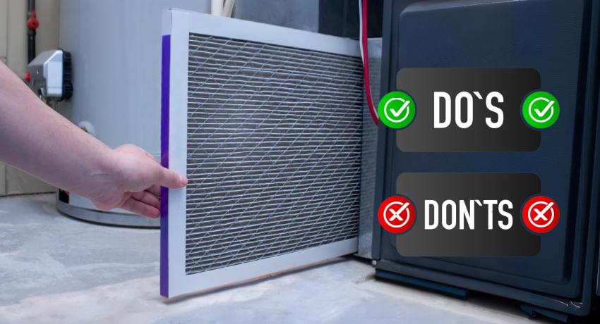changing filter do's and don'ts