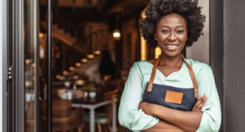 Woman smiling