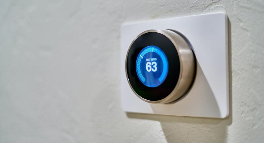 Photograph of smart thermostat