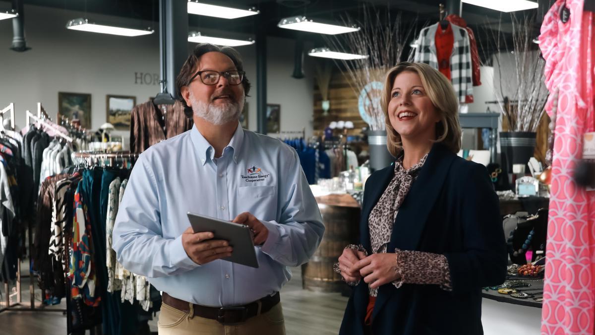 Co-op employee and storeowner