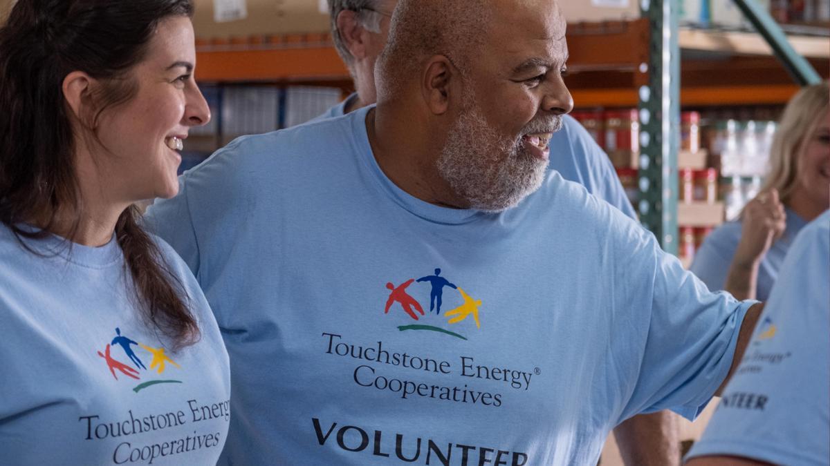 Co-op employees volunteering